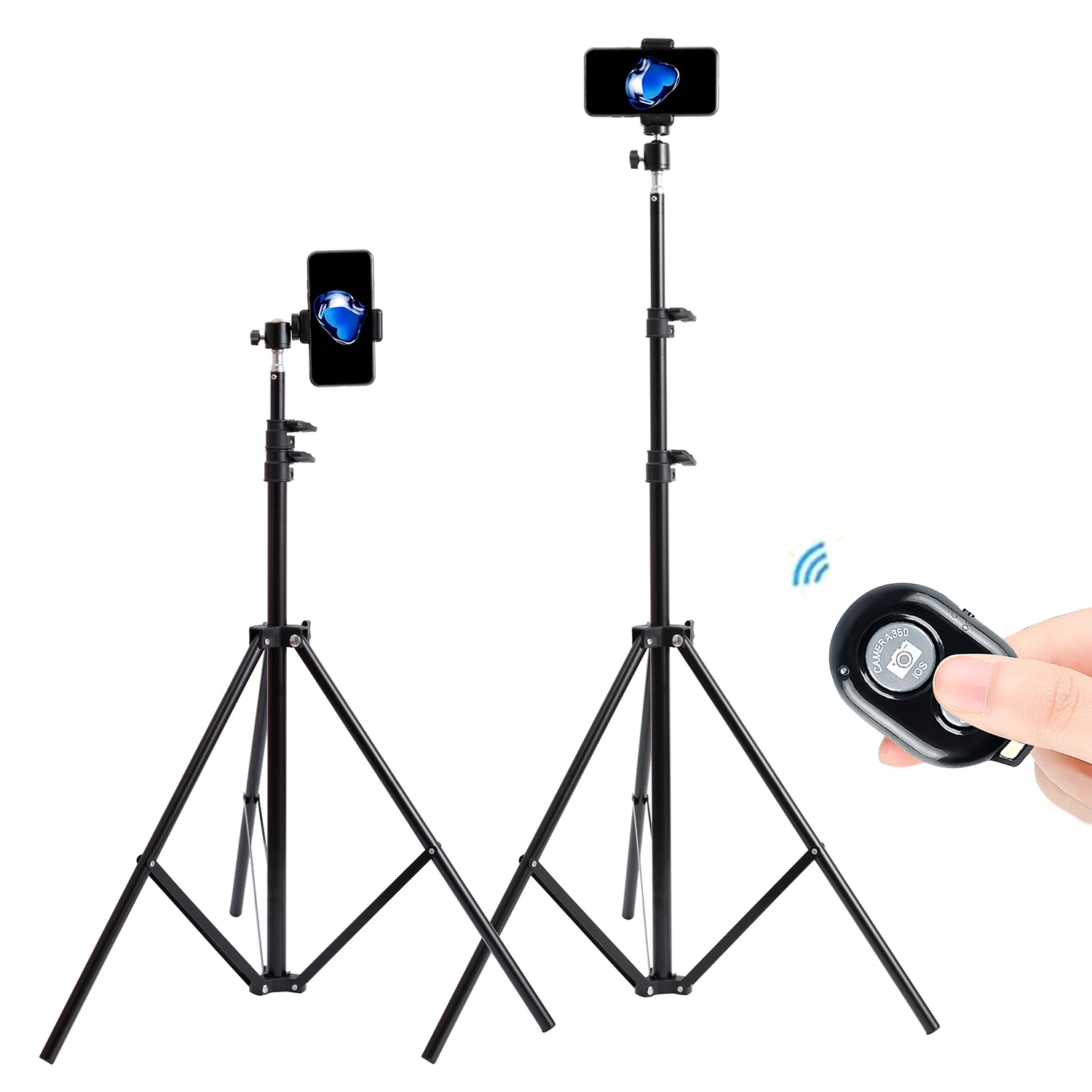 

Портативный штатив для селфи 200 см, штатив для фотографий, кольцевая лампа для цифровой камеры с дистанционным управлением по Bluetooth
