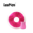 Пластиковая нить LeoPlas, прозрачная, прозрачная, розовая, для 3D-принтера, 1 кг, 1,75 мм