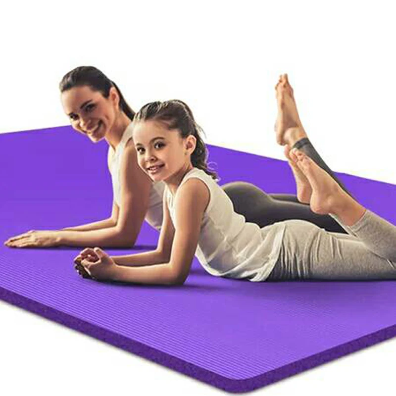 Коврик для йоги начинающих домашний утолщенный нескользящий | Спорт и