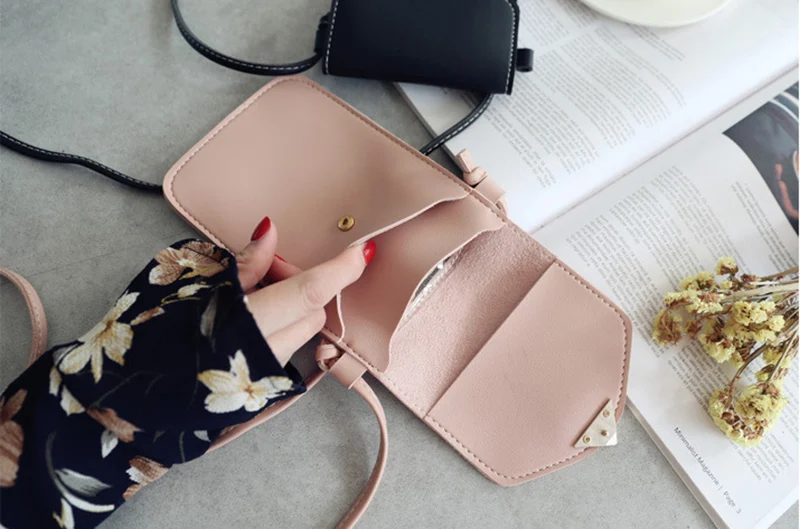 Универсальная кожаная сумка для мобильного телефона наплечный карман кошелек