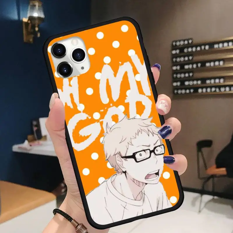 

Haikyuu Volleyball boy Phone Case for iPhone 11 12 pro XS MAX 8 7 6 6S Plus X 5S SE 2020 XR Soft silicone