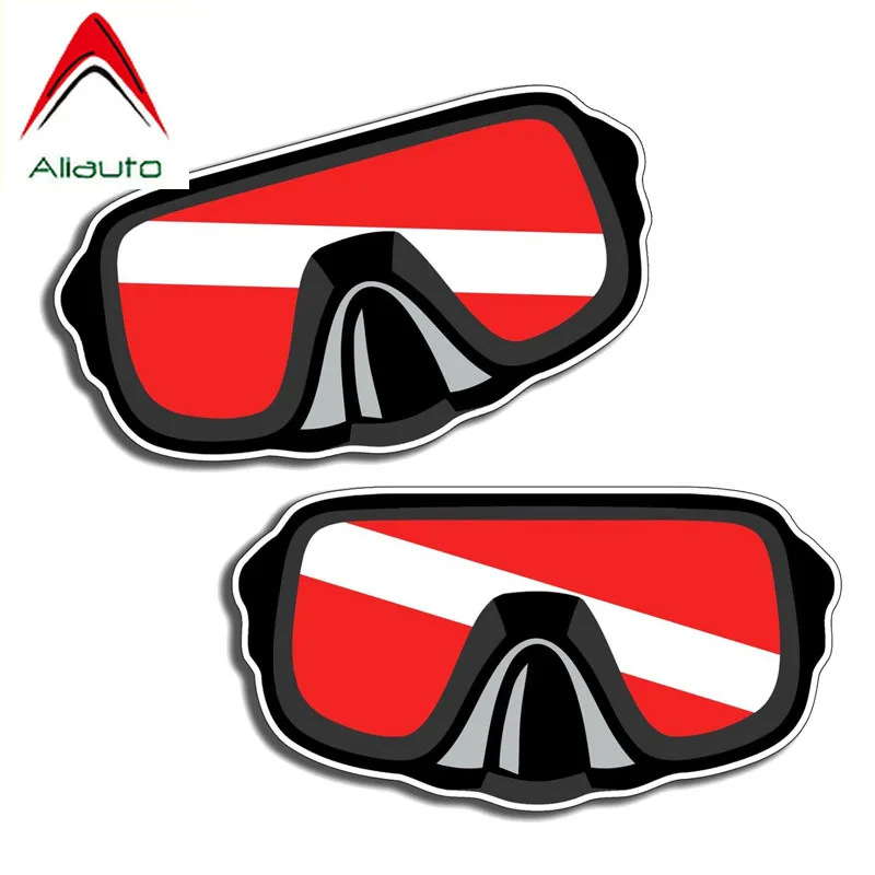 Автомобильная Светоотражающая наклейка Aliauto 2 шт. для Акваланга дайвинга пуха