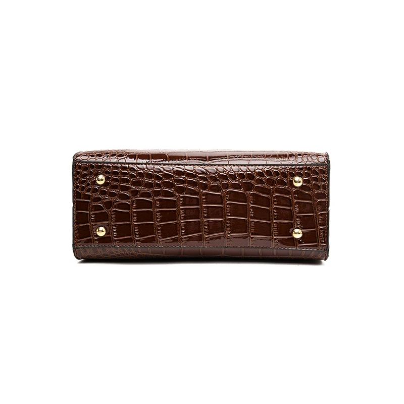 top round handle women bag red patent leather crocodile womens handbags and purses set luxury letter tote crossbody sac femme | Багаж и