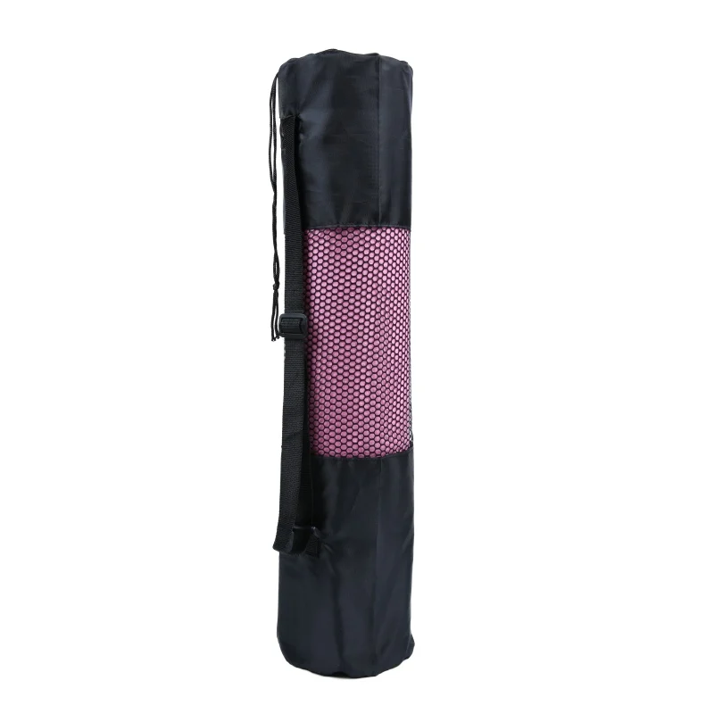 

1PC Professional Yoga Mat Storage Mesh Bag Drawstring Bags Oxford Cloth Adjustable Strap Carrier Breathable Organization Tools