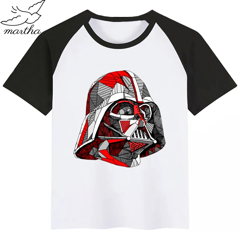 Детская футболка с милым принтом Звездные войны Дарт Вейдер Забавная детская