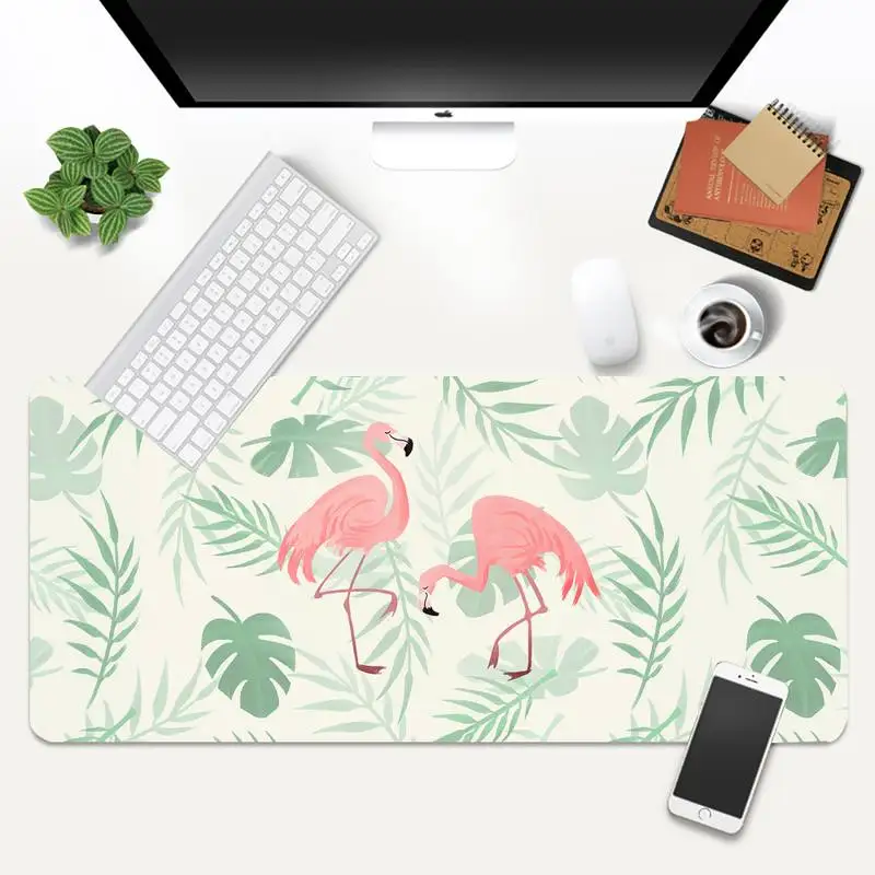 

Animal Flamingo Durable Rubber Mouse Mat Pad Gaming Mousepad XL Large Gamer Keyboard PC Desk Mat Computer Tablet Mouse Pad