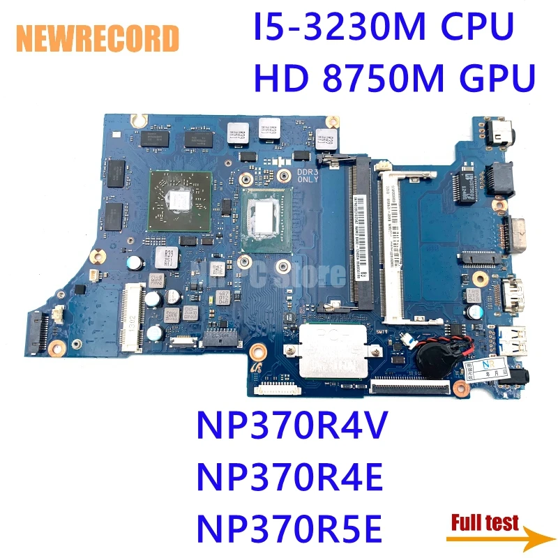 Фото NEWRECORD BA92-12465A BA41-02176A для Samsung NP370R4V NP370R4E NP370R5E Материнская плата ноутбука DDR3 I5-3230M