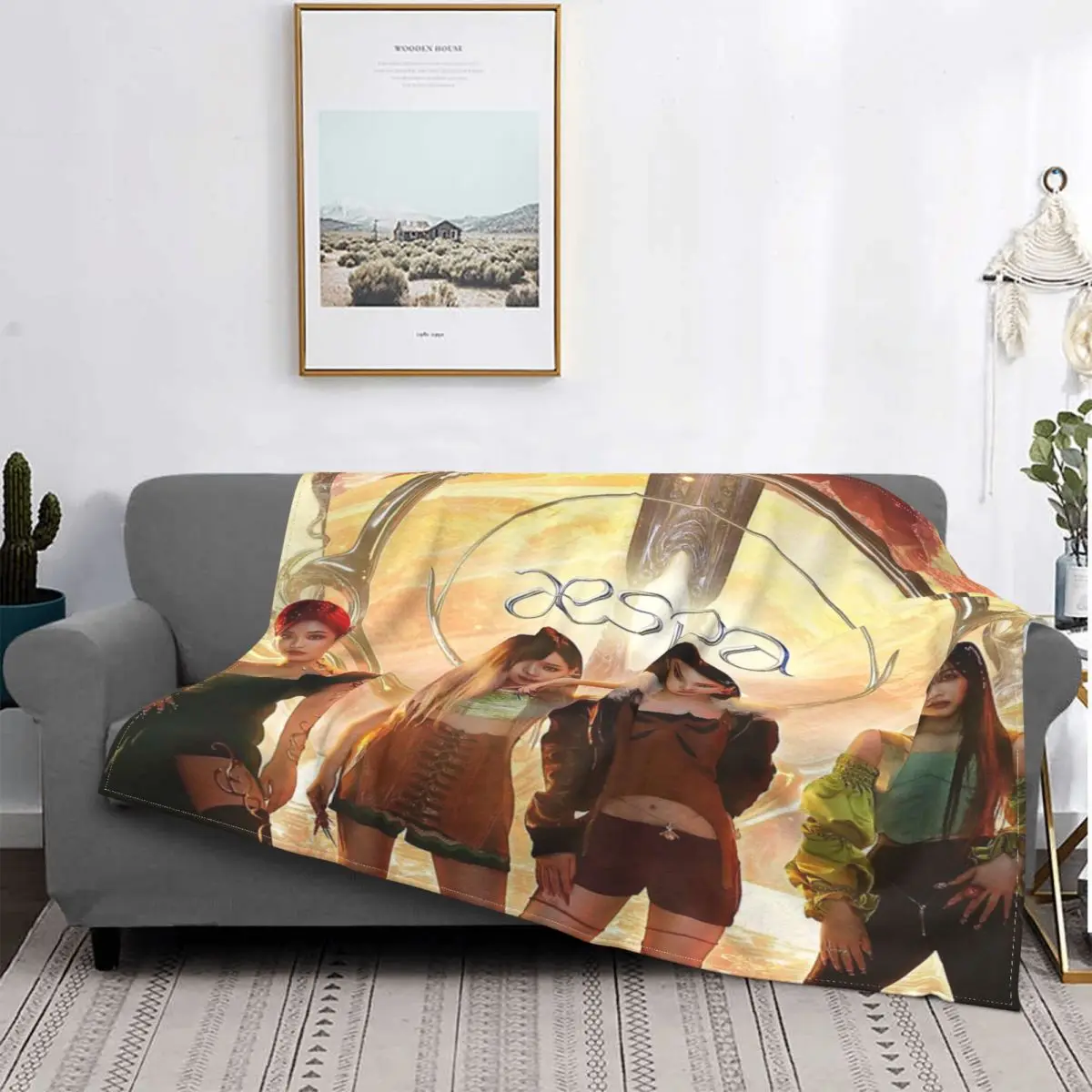 

Aespa-Manta de siguiente, a cuadros colcha para cama, sofha, manta con capucha, toalla de lujo