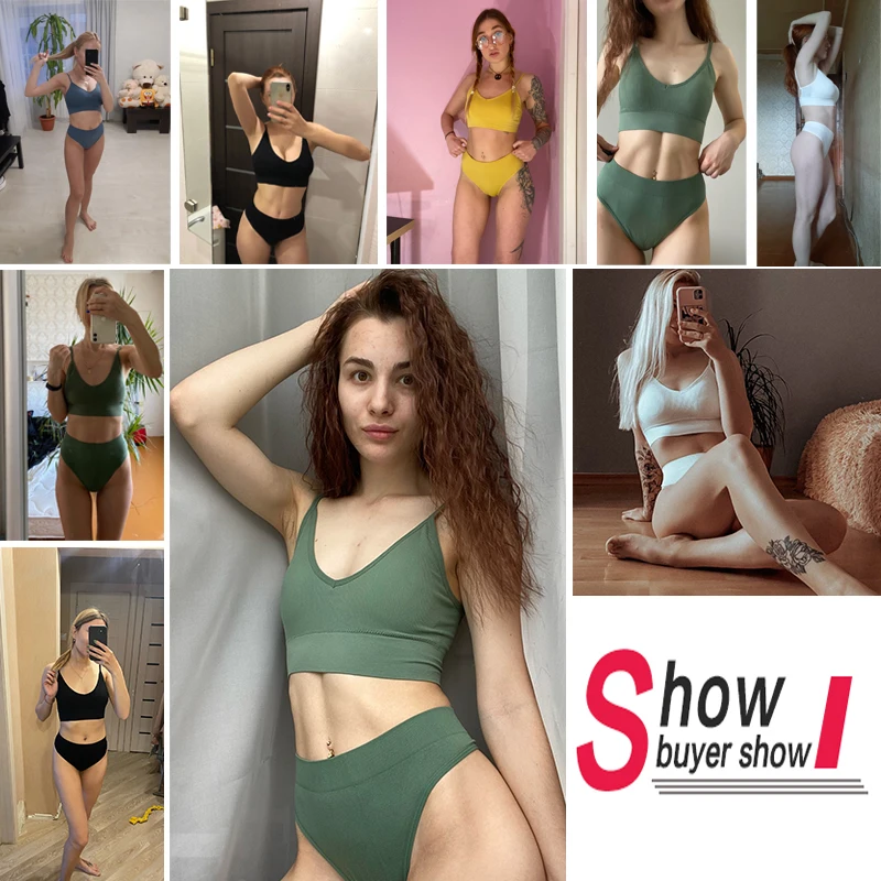 

Women Bra Panties Set Push Up Sports Bra Set Sexy G-String Seamless Padded Bras and Panties Soft Comfort Underwear Women Set