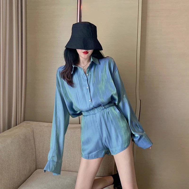 Женский костюм BPK6602 Модный повседневный комплект из 2 предметов весна-лето-осень