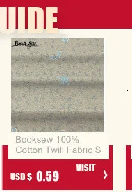 Booksew хлопчатобумажная стеганая ткань для детей DIY лоскутное шитье лисы узор ткань серый Tecido материал тканевый измеритель ткани платье