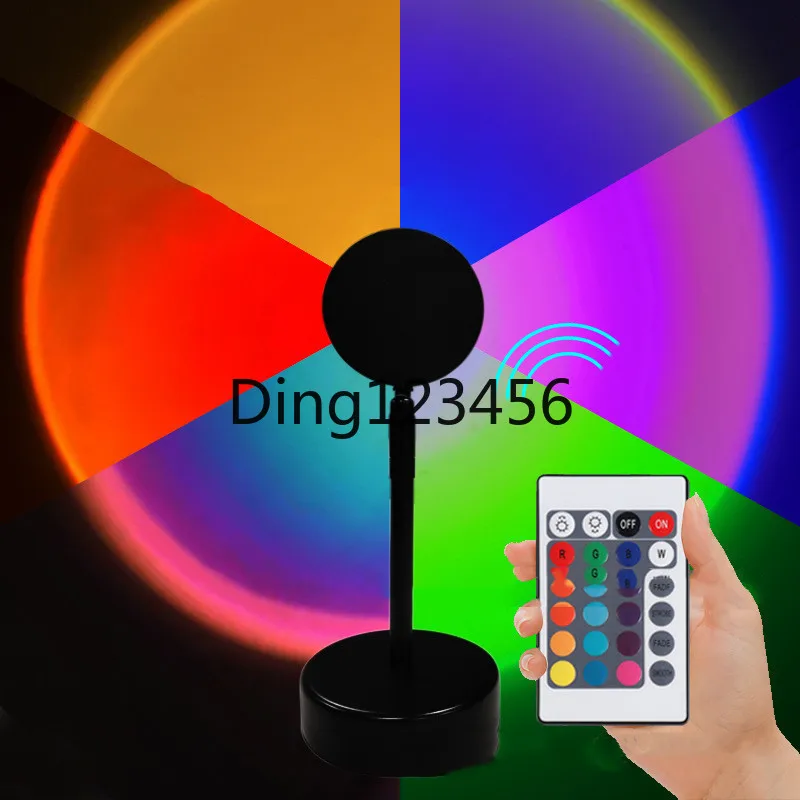 

2021 New RGB Colorful USB Sunset Light Live Atmosphere Light Photography Fill Light Decorative Light Table Lamp LED Night Light