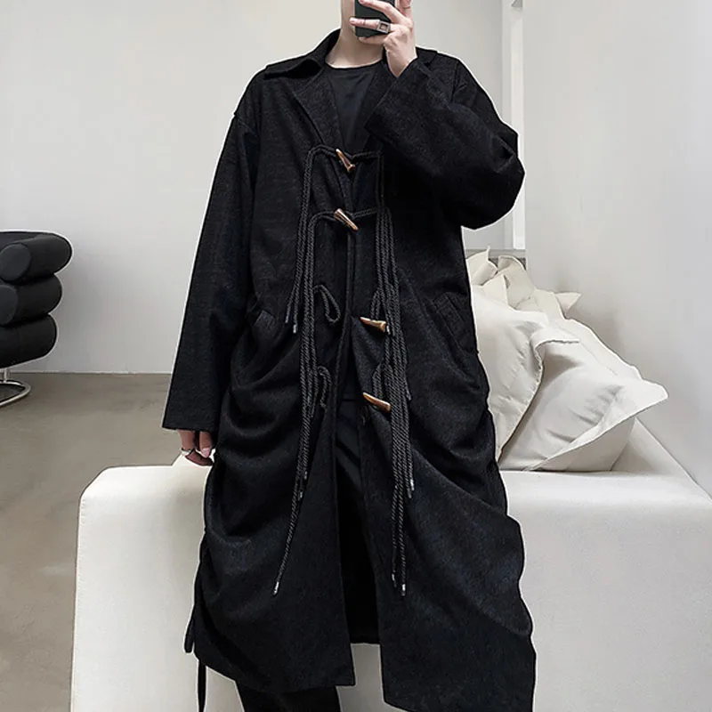 Мужская Уличная одежда в японском стиле Готическая панк куртка верхняя для