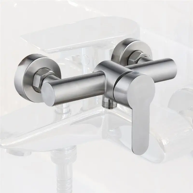 

1PC In-wall Type Bathtub Faucet Stainless Steel Cold and Hot Faucet Single Function Shower Water Tap Bathroom Ware Supplies for