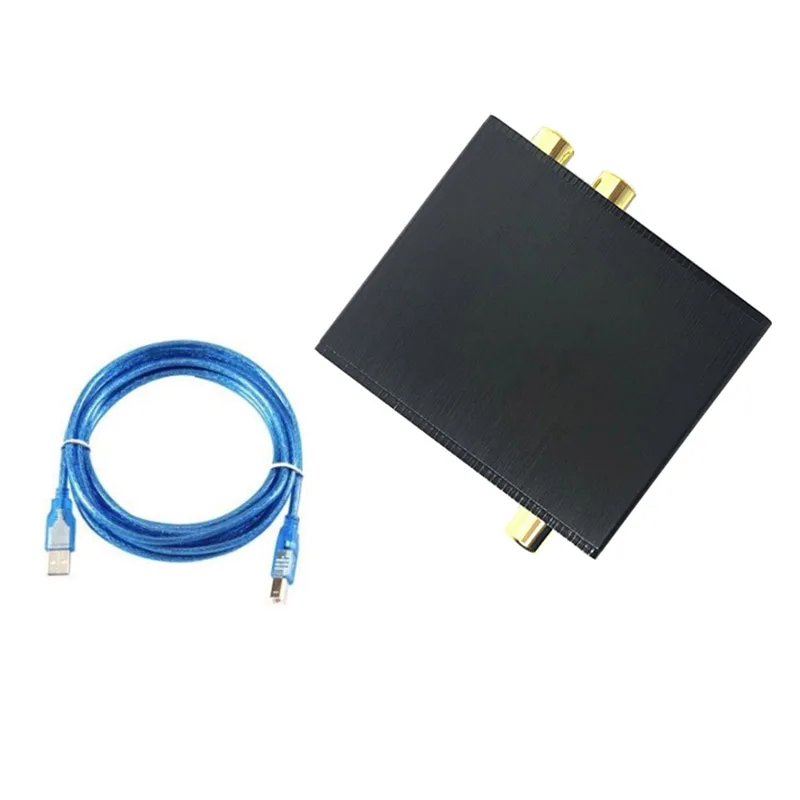 

1 in 4 out USB digital sound card decoder audio 2.0 headset synchronous output fiber coaxial SPDIF with case