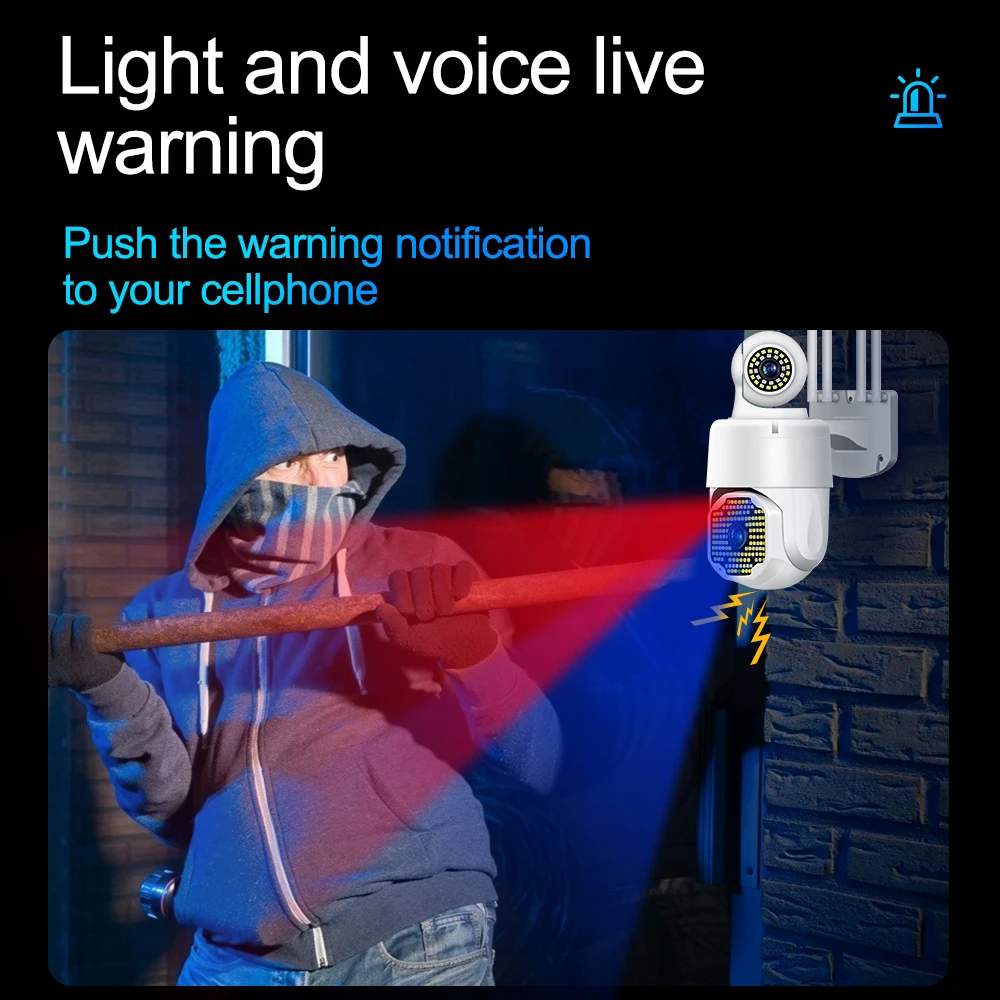 Беспроводная уличная скоростная Купольная Wi-Fi камера видеонаблюдения 3 Мп |