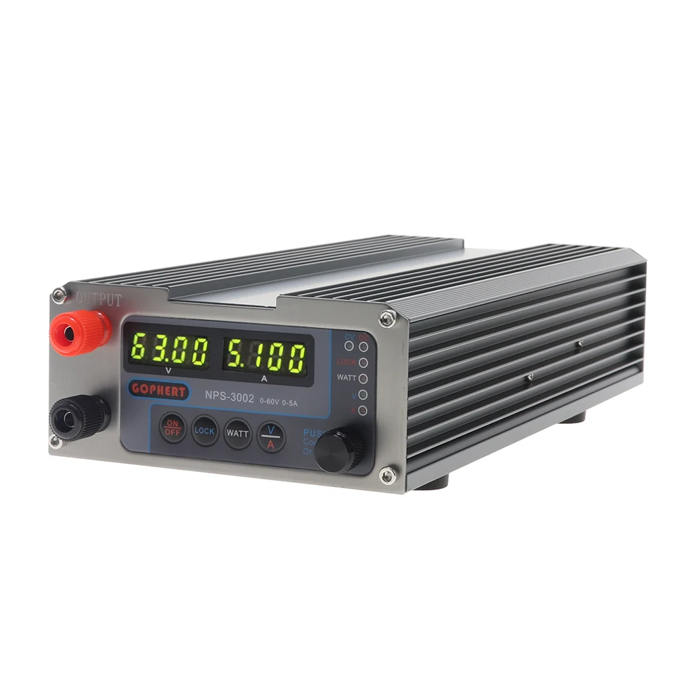 GOPHERT NPS 3002 Высокоточный MCU PFC компактный цифровой Регулируемый источник питания