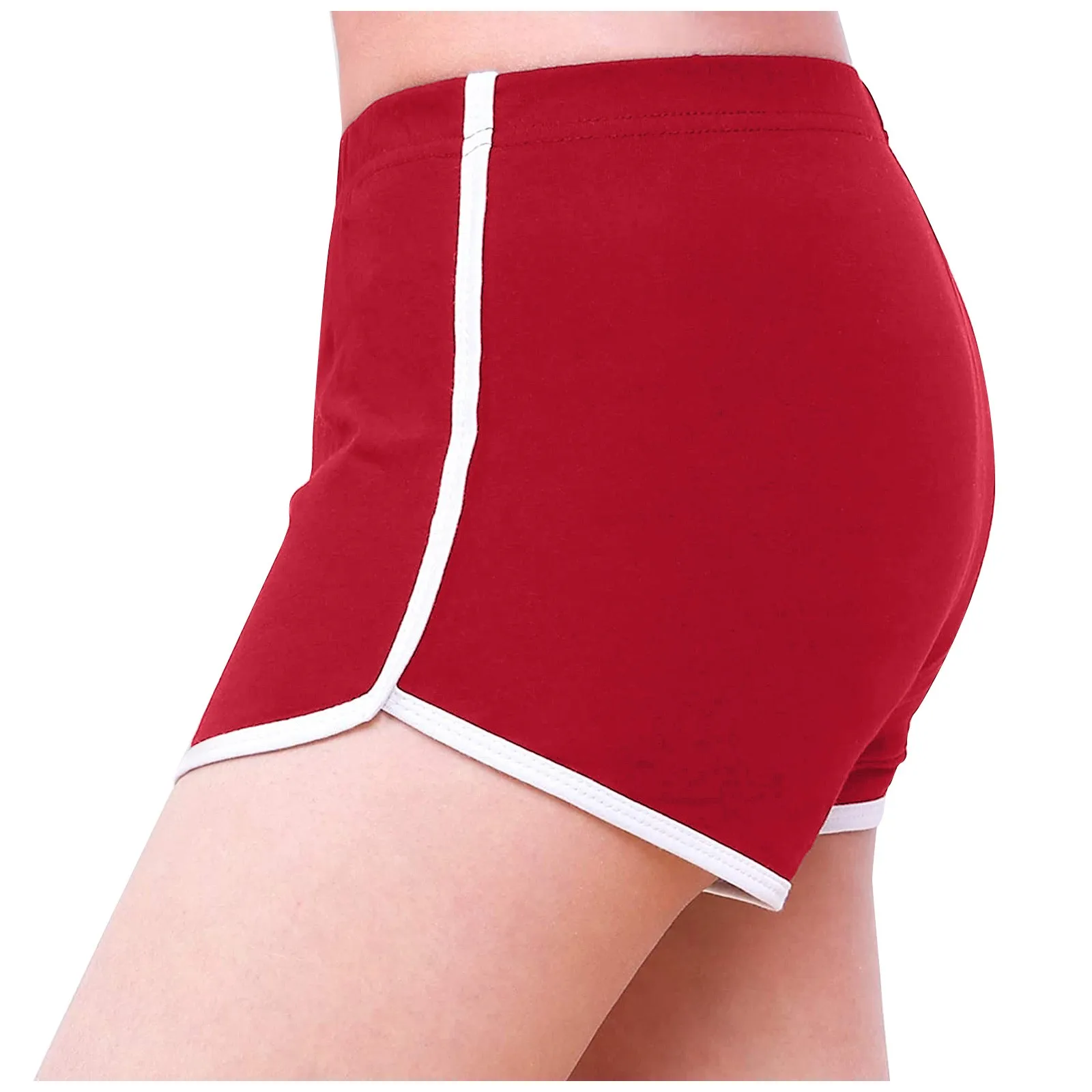 

Sports Shorts Women Summer 2021 New Candy Color Anti Emptied Skinny Shorts Casual Lady Elastic Waist Beach Correndo Short Pants