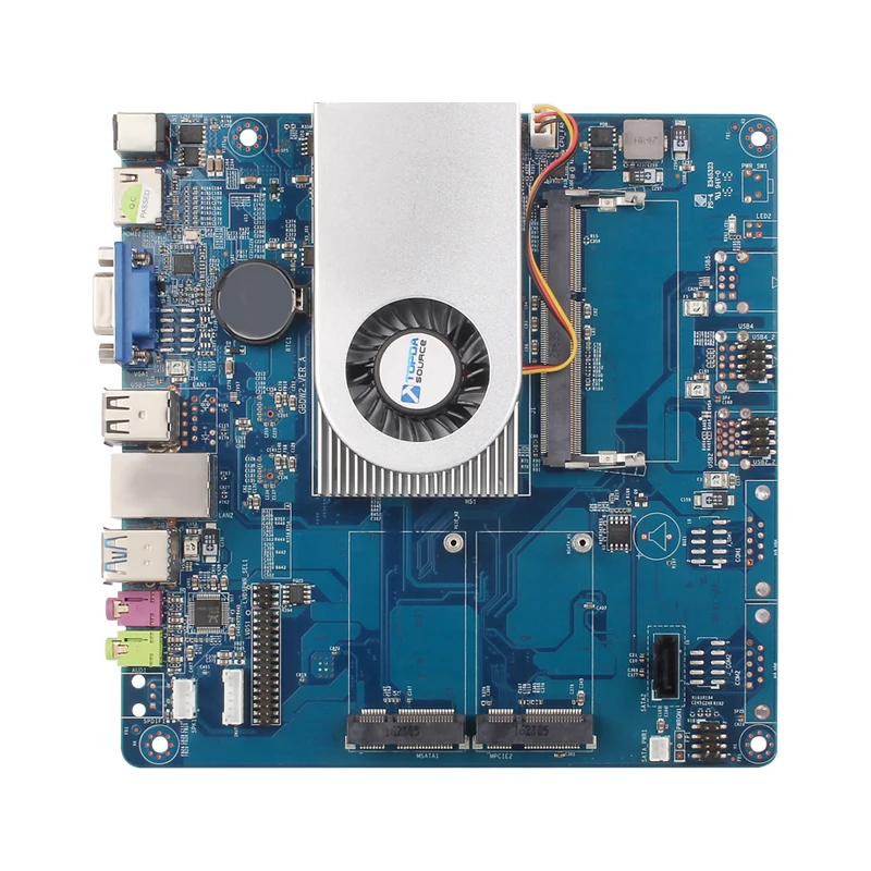 Материнская плата Intel Core i5 4200U HD graphics 4400 DDR3L mSATA SATA HDMI VGA Mini PCIe Wifi 6* USB DC 12V 5A Mini ITX