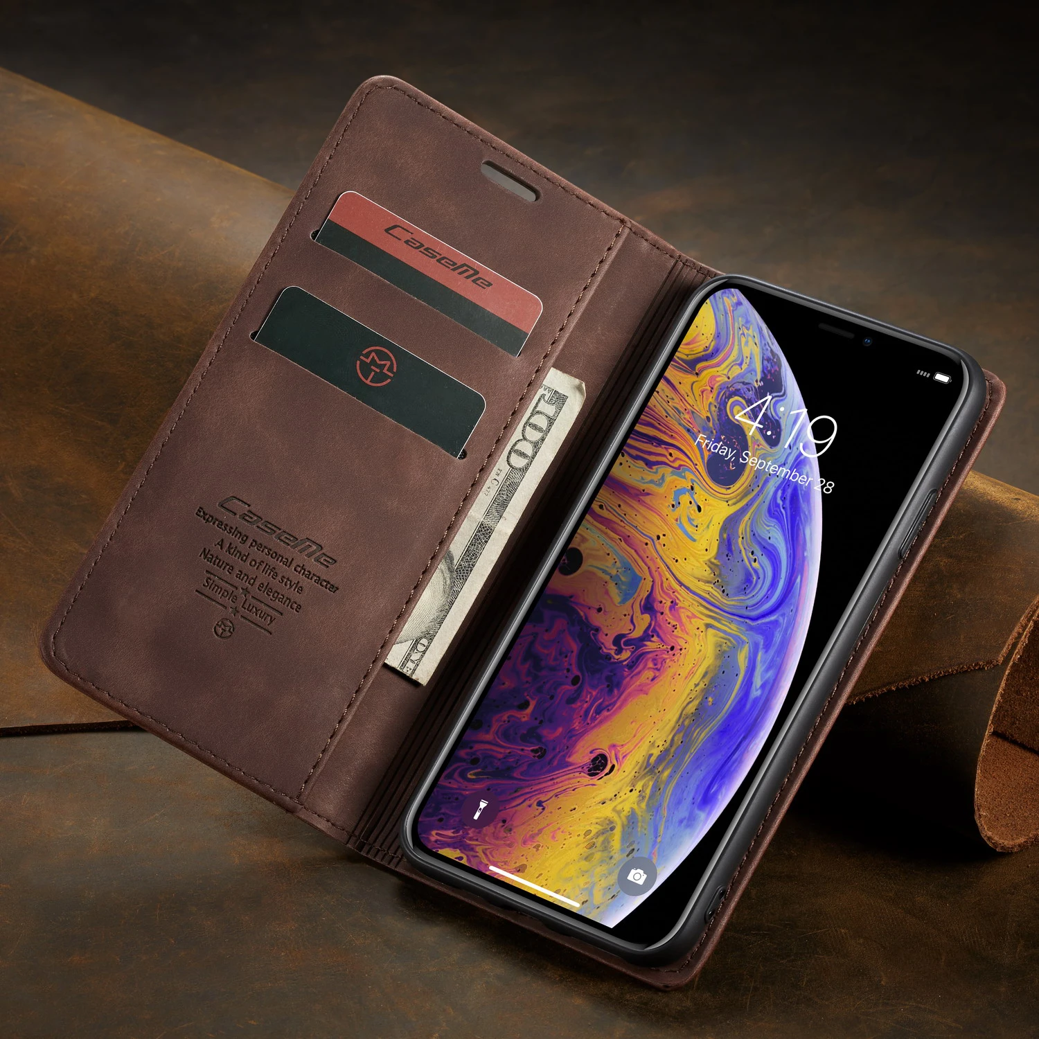 Чехол в стиле ретро для iPhone 11 Pro Max XR XS 7 8 Plus 6S 6 Мягкий Магнитный кожаный чехол