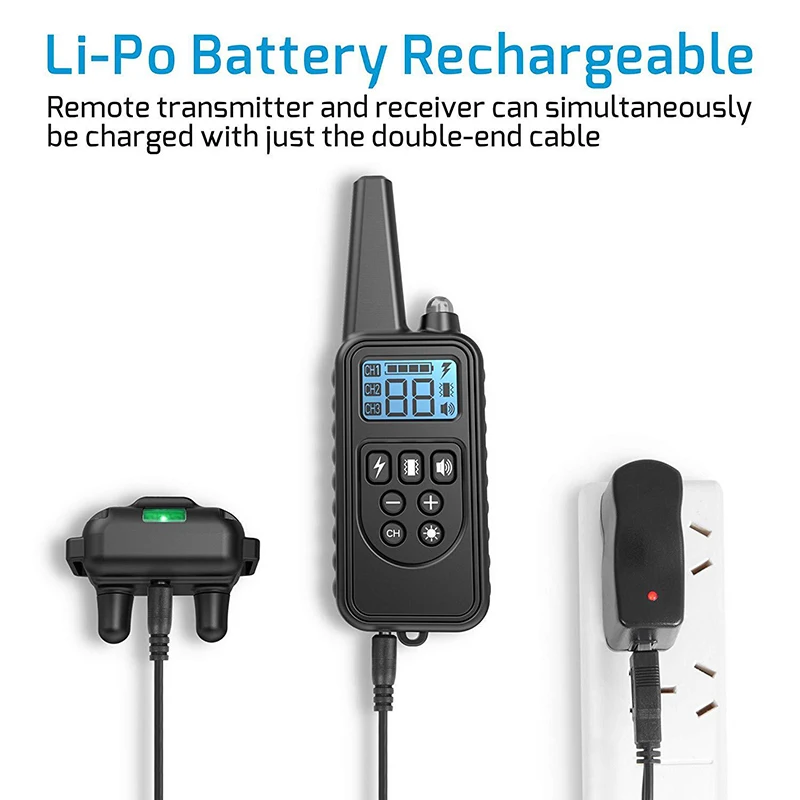 Электрический ошейник для дрессировки собак с Gps трекером и ЖК дисплеем 800 м|GPS