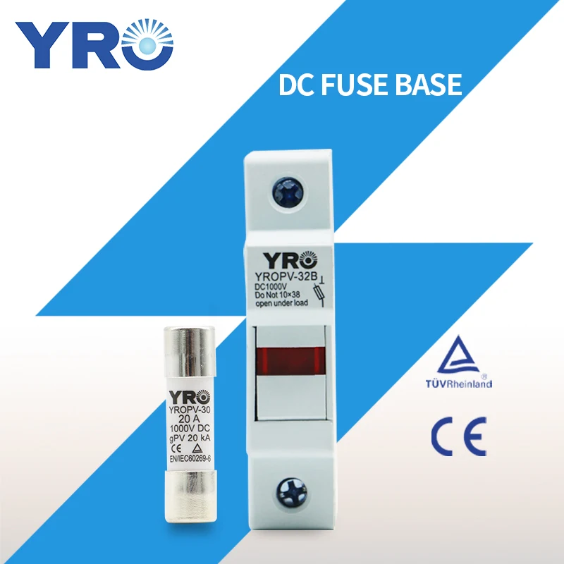 Плавкий предохранитель для солнечных батарей DC 1P 1000 В PV 10x38 мм gPV светодиодный