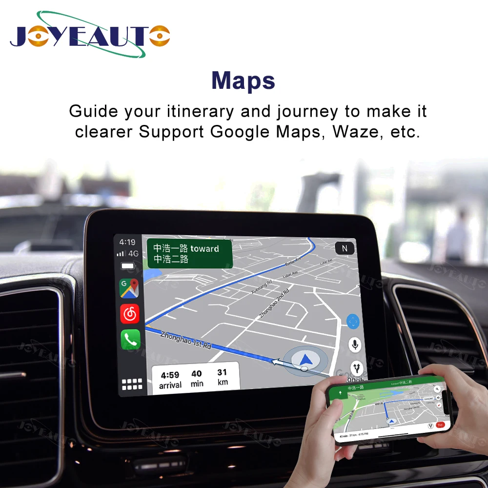 Joyeauto Aftermarket модифицированная для Mercedes беспроводная Apple CarPlay GLE Class W166 C292 15-19 NTG5 автомобильная игра с камерой заднего вида