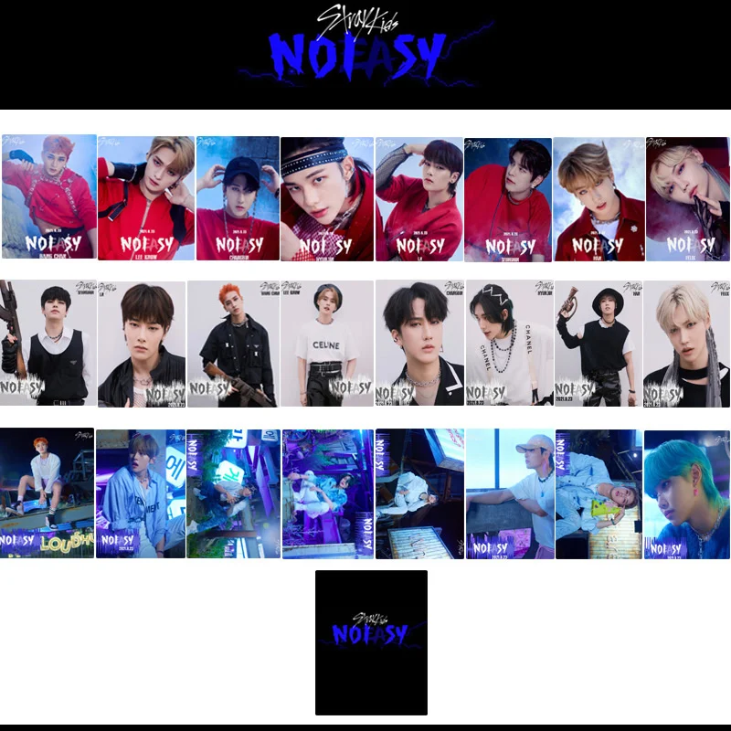 

KPOP Stray Kids Noeasy Limitedcard Smallcard Randomcard Polaroid LOMOcard Korean Fashion Gifts New Korea Group Thank You Card
