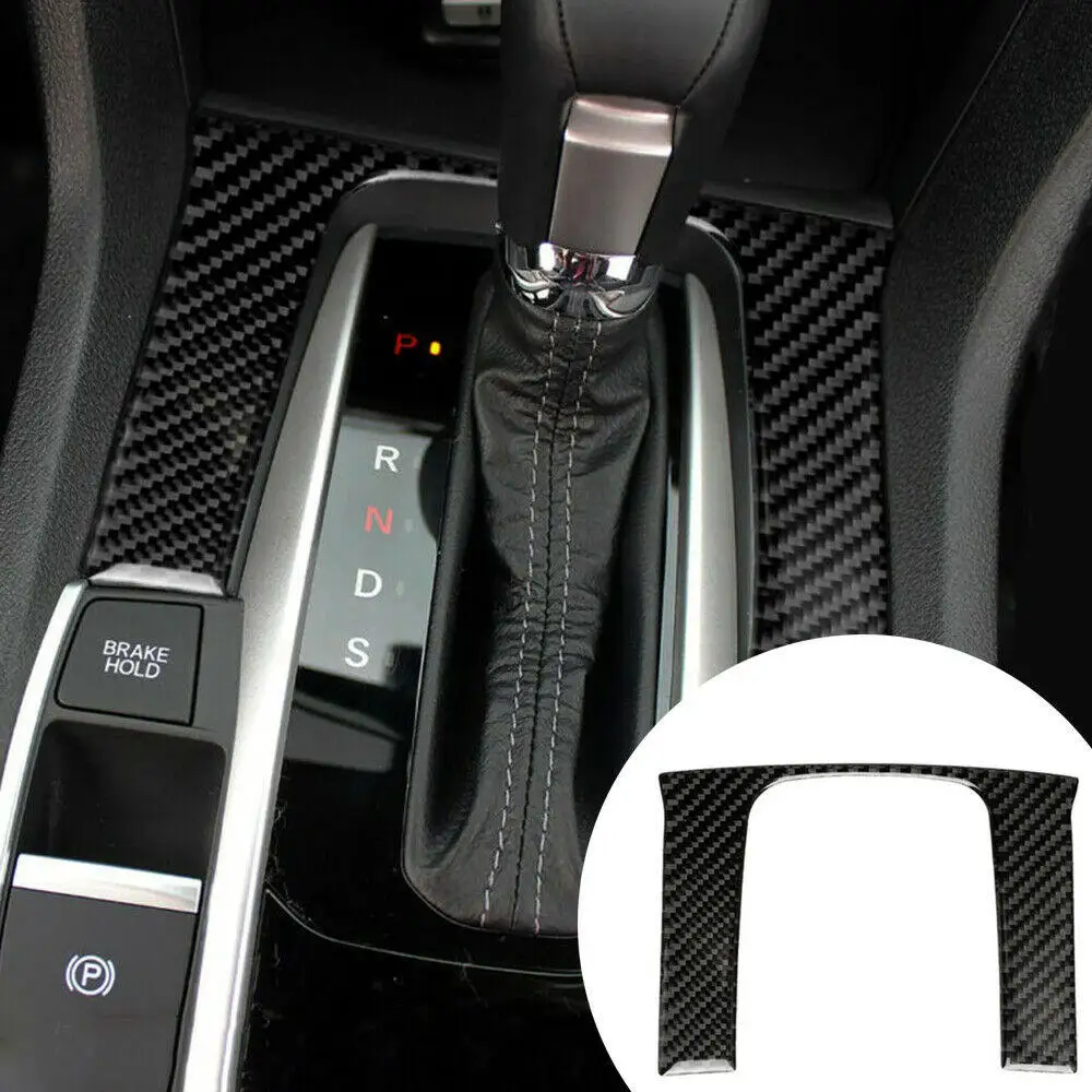 Рамка переключения передач автомобиля из углеродного волокна для Honda Civic 10 2016-2019 1