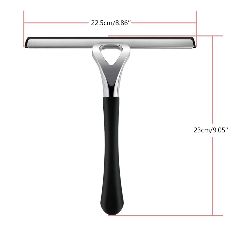 

Zinc Alloy Shower Squeegee Window Glass Wiper Scraper Cleaner for Bathroom Kitchen Car Mirror Cleaning Tool
