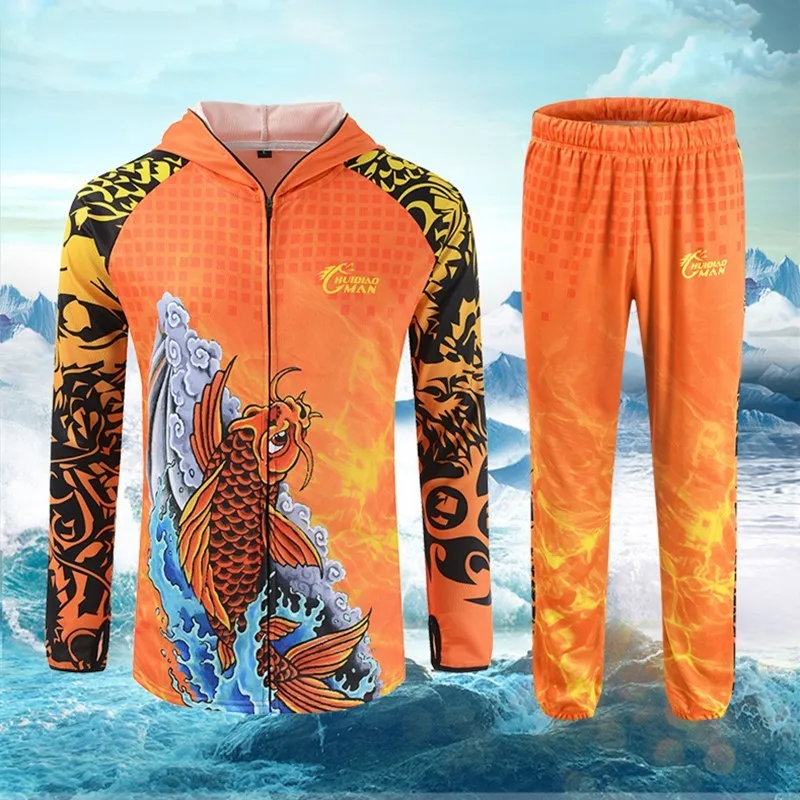 Комплект одежды унисекс для рыбалки из вискозы быстросохнущего дышащего с