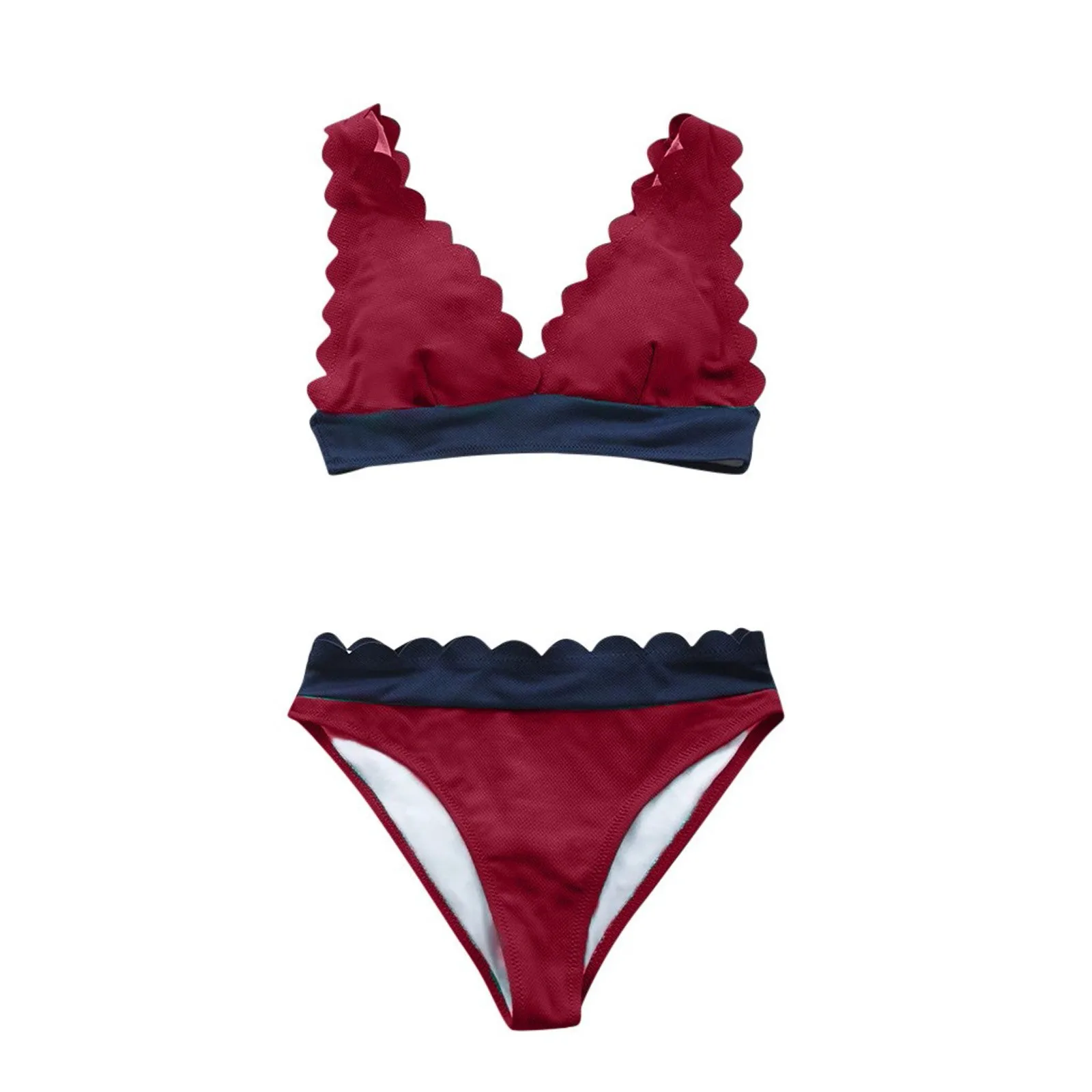 

2021 Summer Sexy Summer Beachwear Push Up Two Piece Bikini Set Ladies Swimsuit Female Sense Lace Swimwear