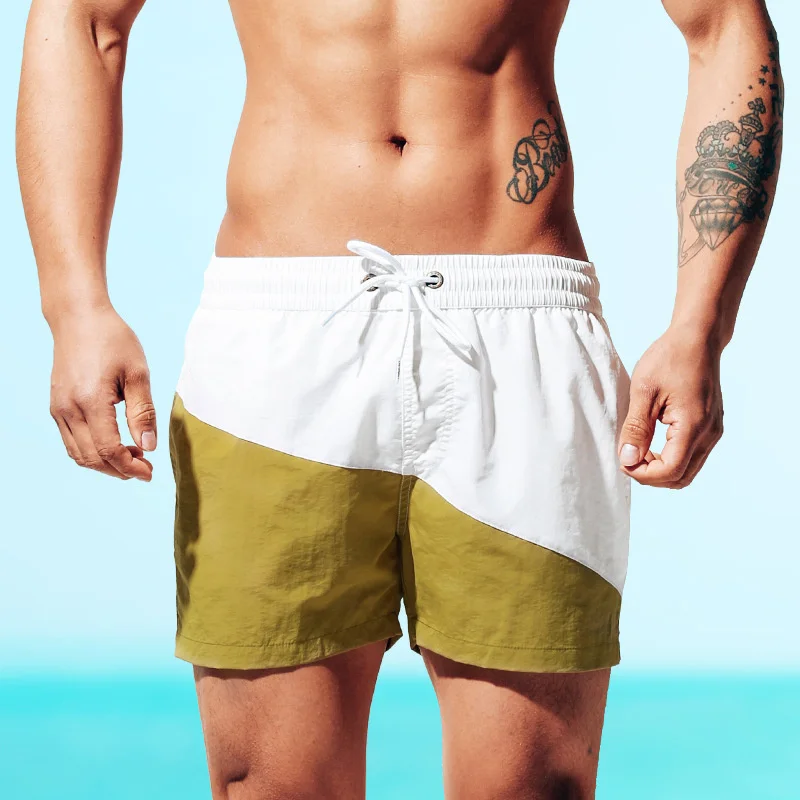 

Loose Summer Swimwear Men Newest Swimming Trunks Boxer Short Quick Dry Swim Briefs Beach Shorts Surf Board Mayo Wear Sunga Suit