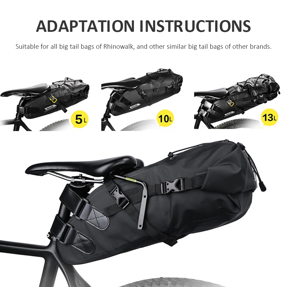 Bike Saddle Stabilizer Bracket Rear Seat Mounting Bicycle Luggage Rack Support Shelf Bag Accessorie | Спорт и развлечения