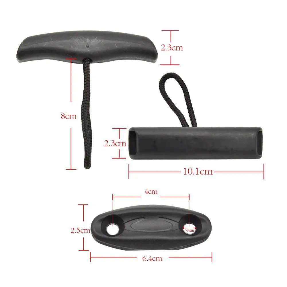 

Professional Universal Kayak Carry Handle Durable T-Handle Replacement Kit With Deck Eye & Screw Accessory Kit For Kayaks