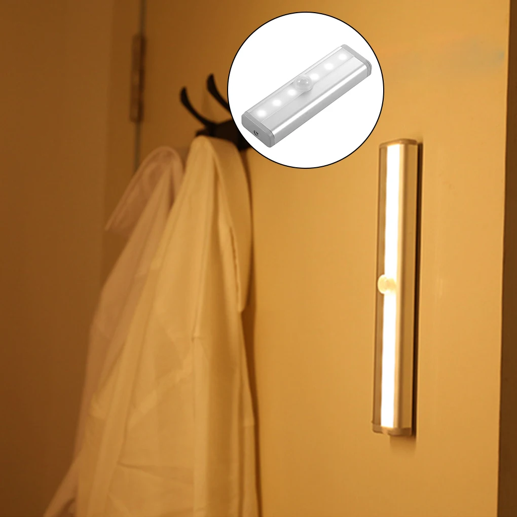 

LED Strip Night Light 1.5W LED Light Bar Human Body Induction Lamp Strip for Cabinet Warm White Light