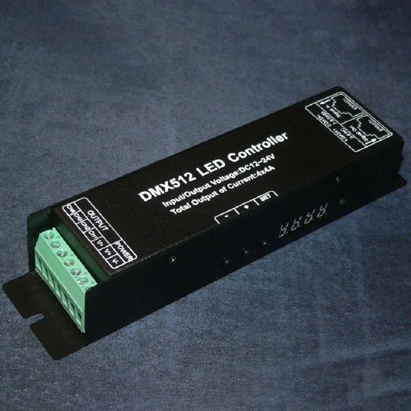 Драйвер декодера Dmx 512 контроллер Dmx512 Rgbw для светодиодной ленты 12-24 В | Электроника