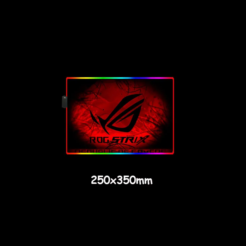 

ROG Mouse Pad RGB LED Large Mice Mats Cool Waterproof Smooth Colorful Desk Pads Thickness 3mm/4mm for Gamer