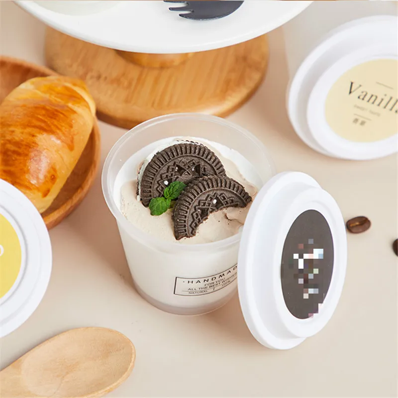 

20 шт., пластиковые стаканчики для мороженого, 200 мл