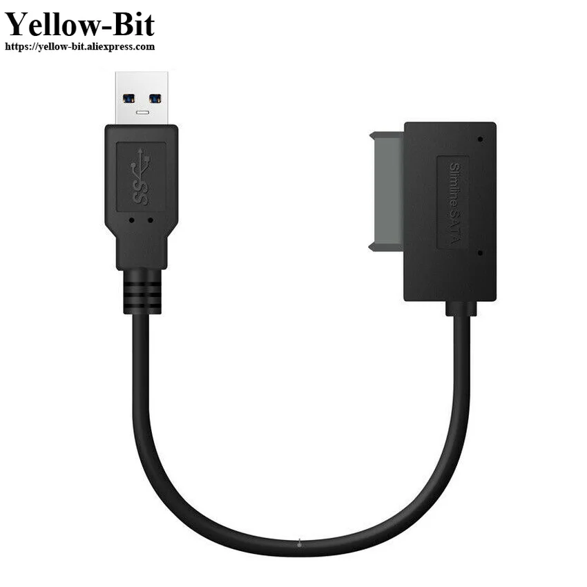 Компьютерные Кабели USB 3 0 для SATA 13p Slimline 7 + 6 Pin 13 женский DVD Кабель-адаптер |