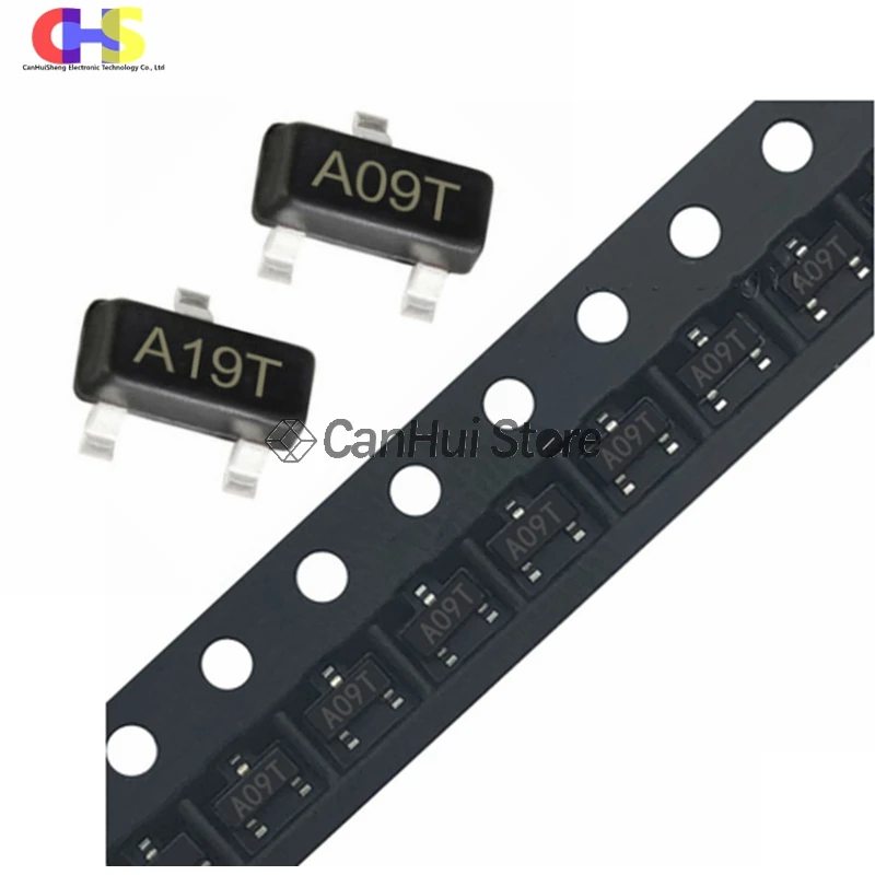 100 шт. AO3400 A09T AO3401 A19T SOT23-3 3PIN SMD новый оригинальный транзистор | Электронные