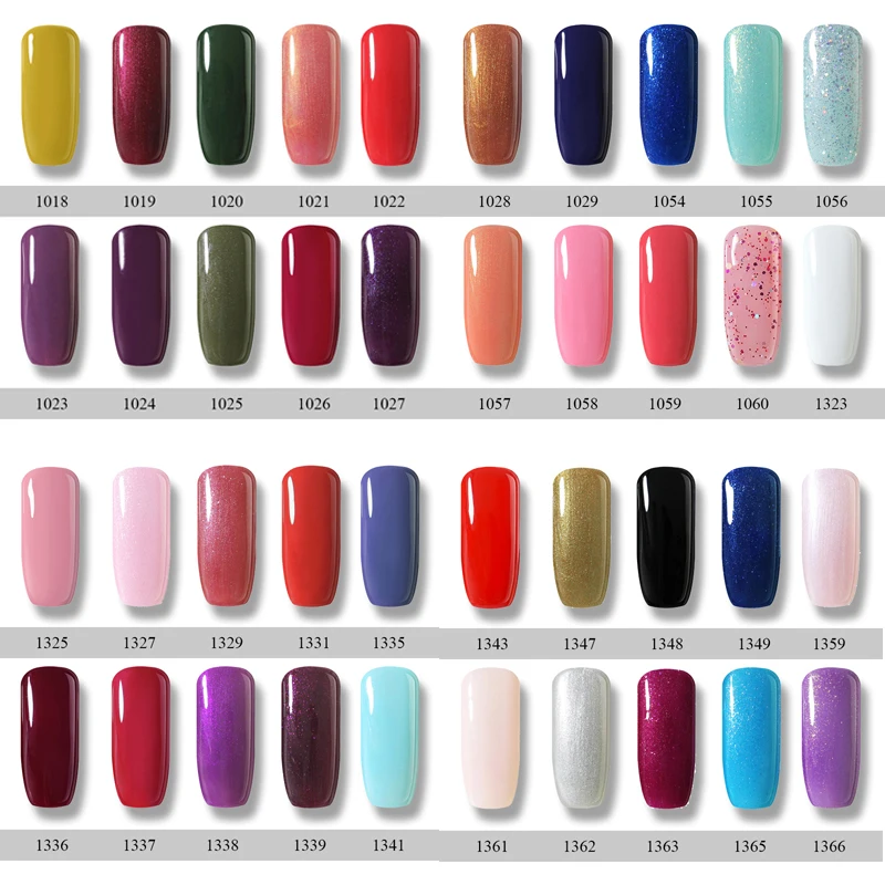 Шарм Чика УФ-гель для ногтей 6 мл 155 цветов черный красный обычный Гибридный лак