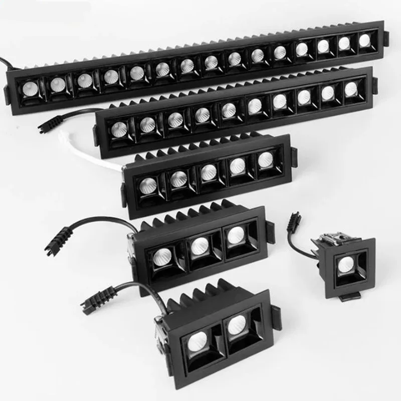 Dimmable empotrado de CREE llevó las luces de techo 2w 4w 6w10W 20W 30W COB LED luces abajo AC85 ~ 265V tira de LED de interior de la lámpara L