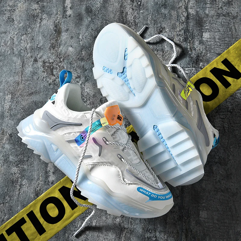 

New Luxury Men Shoes Casual Teni High Quality Zapatillas Hip Pop Sneakers Male Breathable Big Size 45 Trainers Mesh Dropshipping