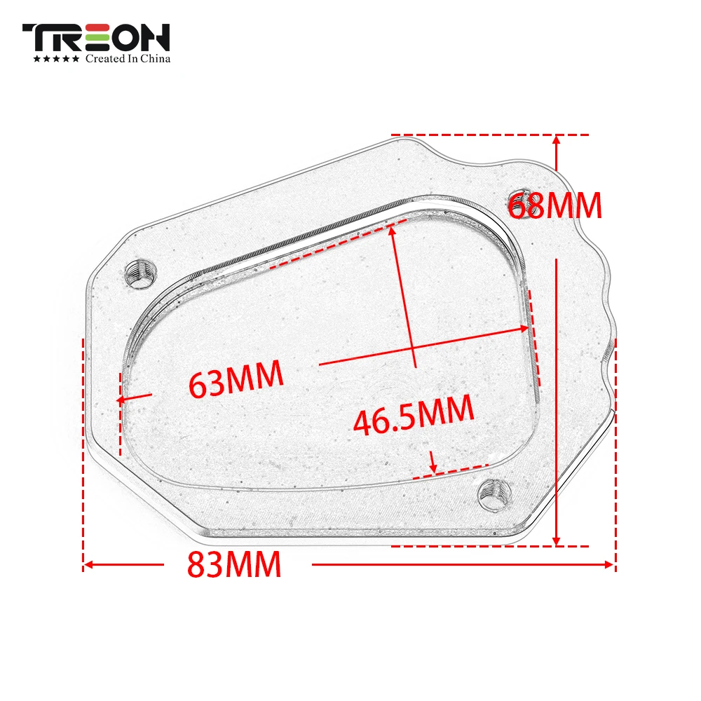 

Motorcycle Kickstand Enlarge Extension Side Stand Enlarge Plate Pad For BMW K1600GT K1600GTL K 1600 GT GTL 2017 2018 2019 2020