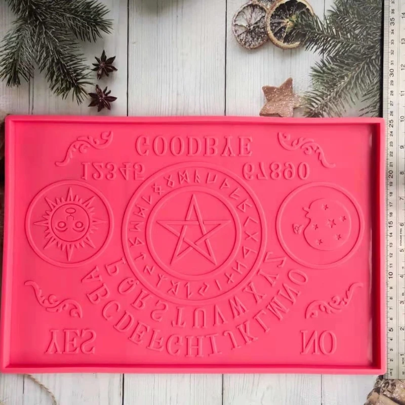 

Oujia-Board Divination Large Tray Resin Silicone Molds Serving Board Molds