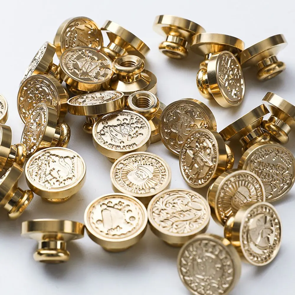 

Винтажный Снеговик Лось Снежинка Санта-Клаус Новогодняя медная латунь Рождественская серия воск печать печатная бумага