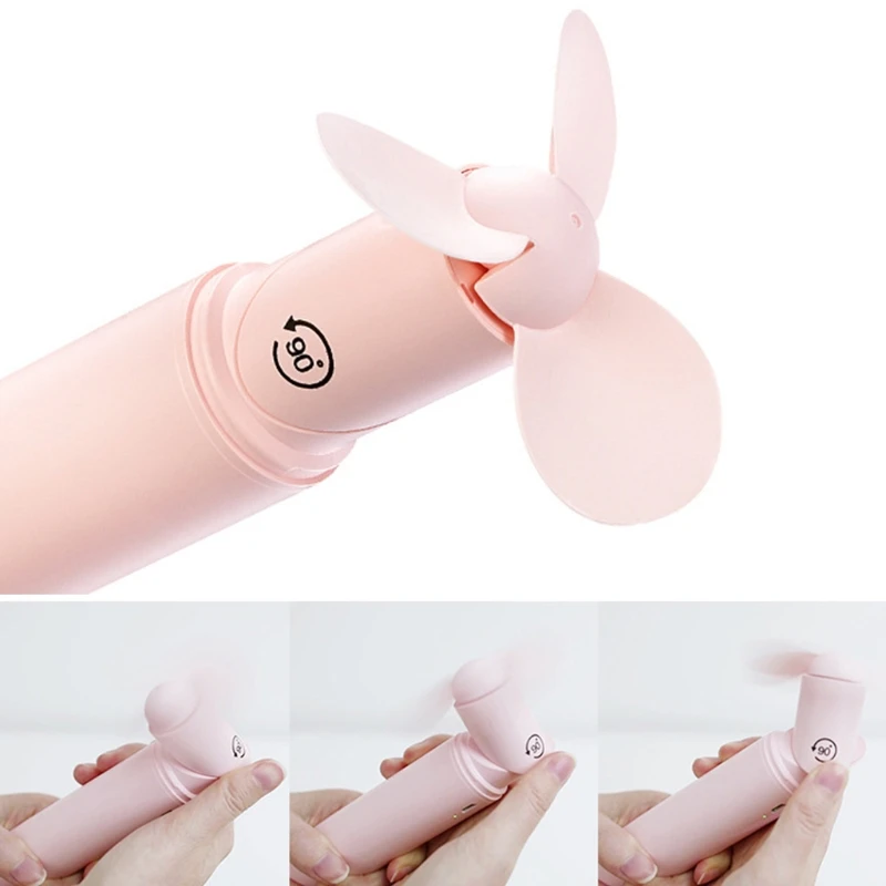 

Mini Portable Foldable Fan Battery Operated USB Rechargeable Foldable Fan Quiet Personal Fan with Power Bank for Indoor D0JE