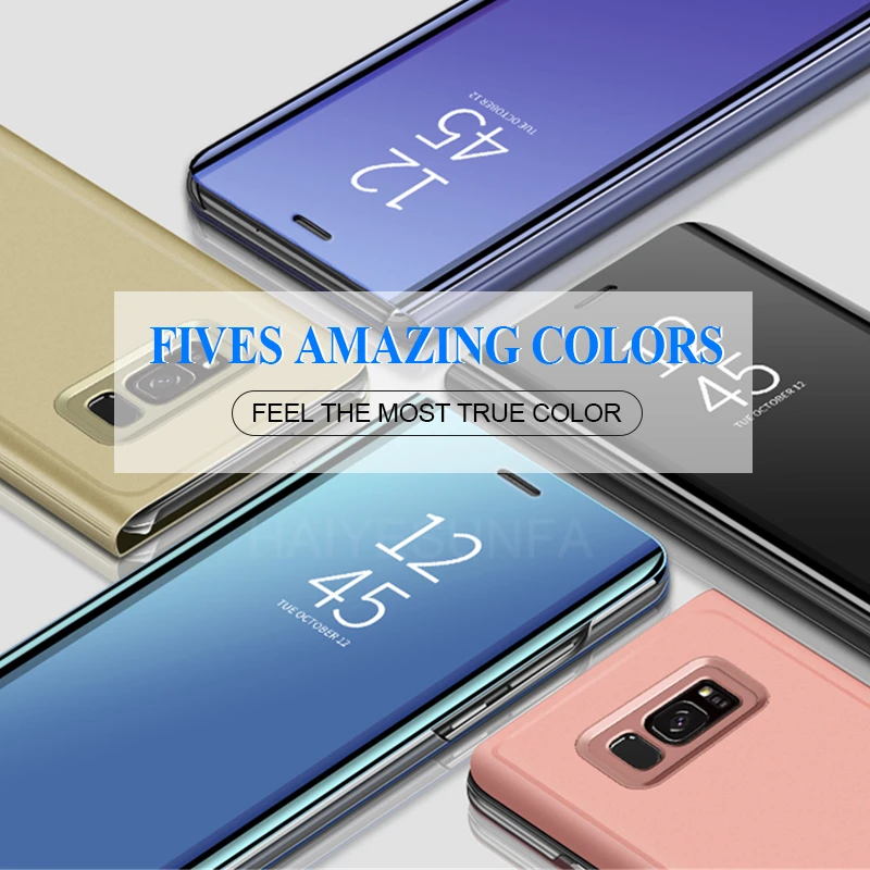 Роскошное умное зеркало флип чехол для телефона для samsung Galaxy Note 10 9 8 Pro S10 S9 S8 плюс M20 M30 A10 A20 A30 A50 A60 A70 чехол Крышка