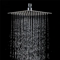 rainfall shower head stainless steel ultra thin showerheads 20x20cm 8inch square rain shower bathroom top thin sprayer